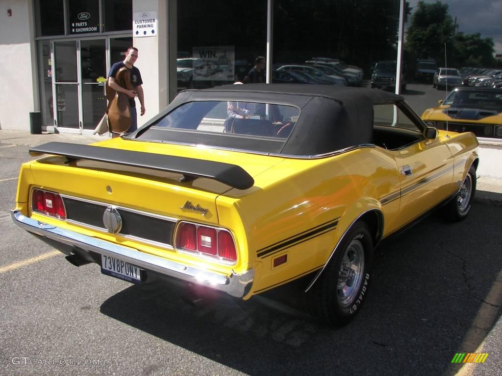 1973 Mustang Convertible - Medium Bright Yellow / Medium Ginger photo #29
