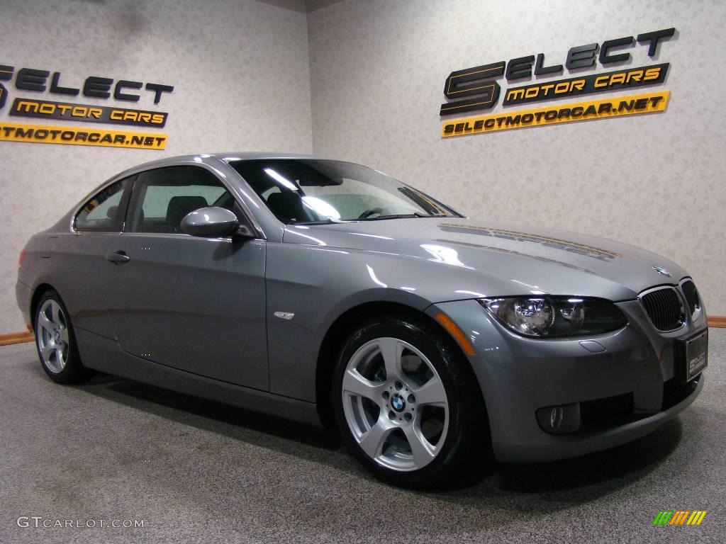 2009 3 Series 328i Coupe - Space Grey Metallic / Black photo #3