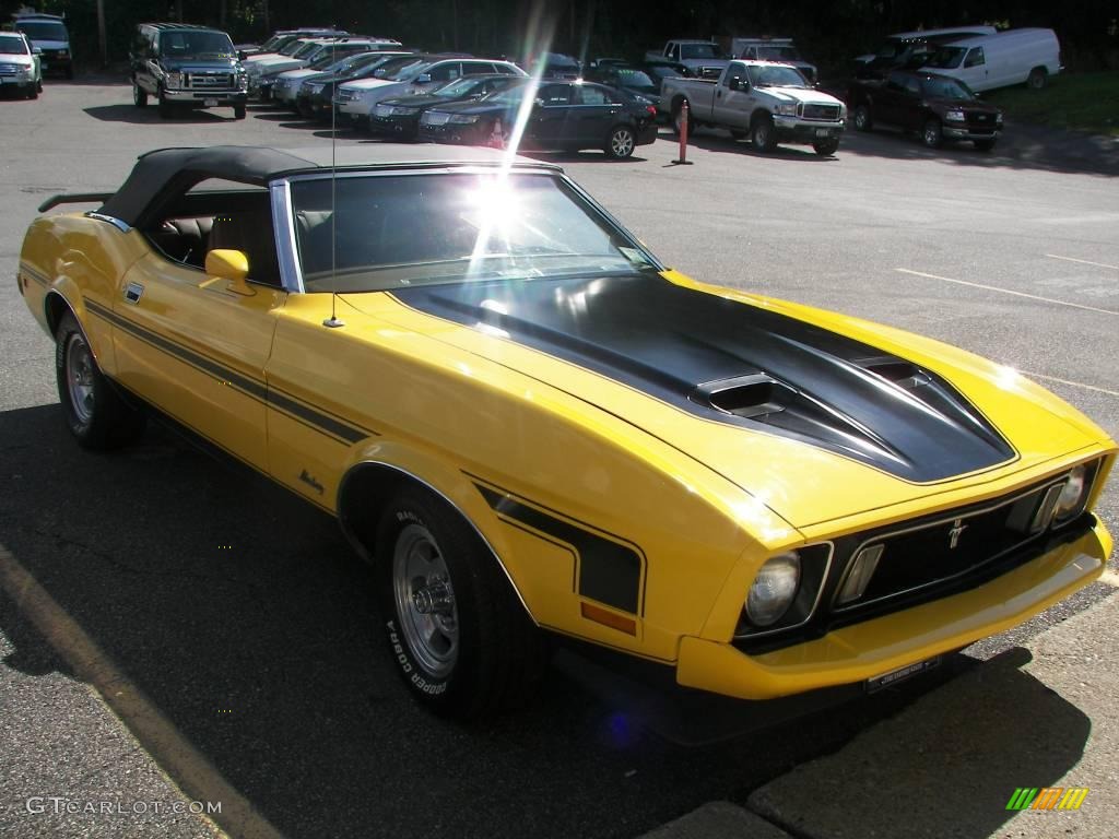 1973 Mustang Convertible - Medium Bright Yellow / Medium Ginger photo #31
