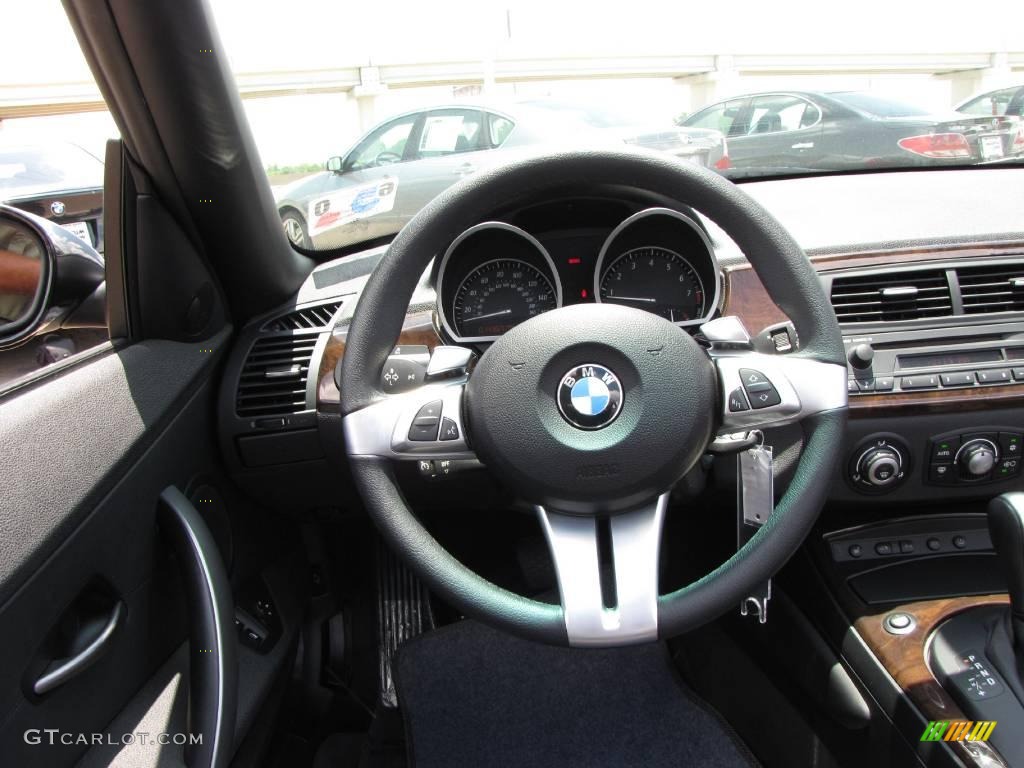 2008 Z4 3.0i Roadster - Black Sapphire Metallic / Black photo #26