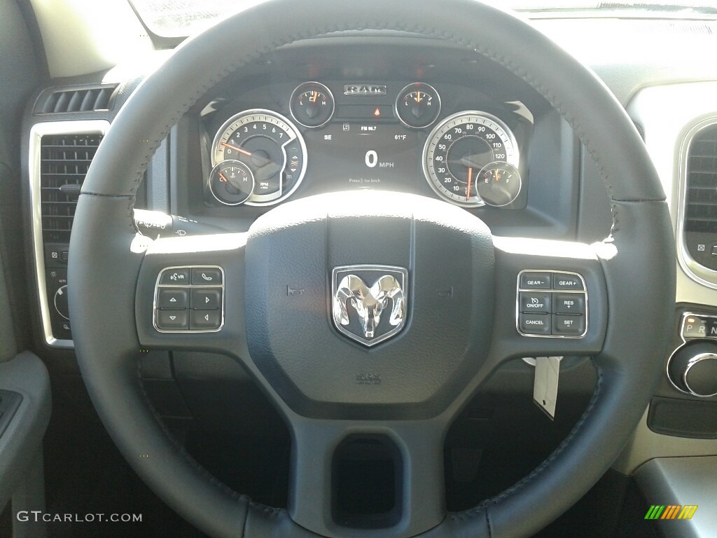 2018 1500 Big Horn Crew Cab - Bright White / Black/Diesel Gray photo #14