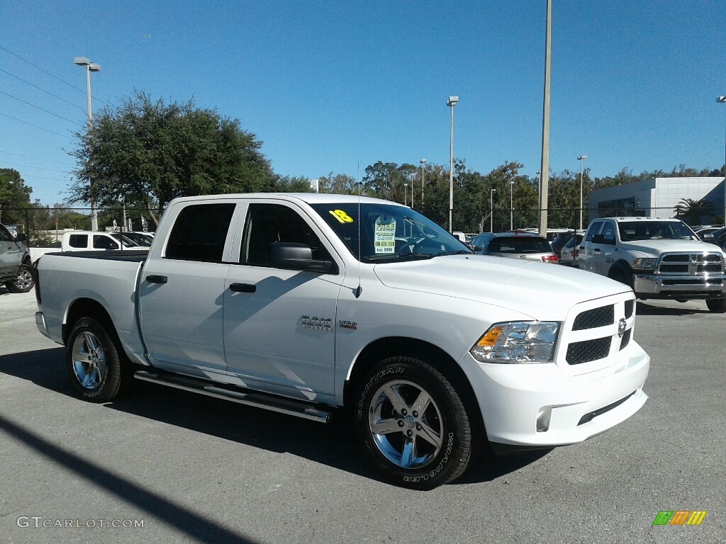 2018 1500 Express Crew Cab - Bright White / Black/Diesel Gray photo #7