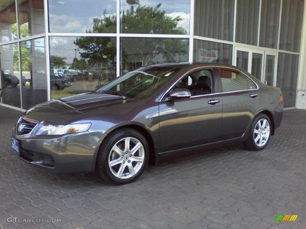 2005 TSX Sedan - Carbon Gray Pearl / Ebony photo #3