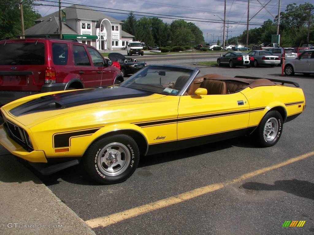 1973 Mustang Convertible - Medium Bright Yellow / Medium Ginger photo #40