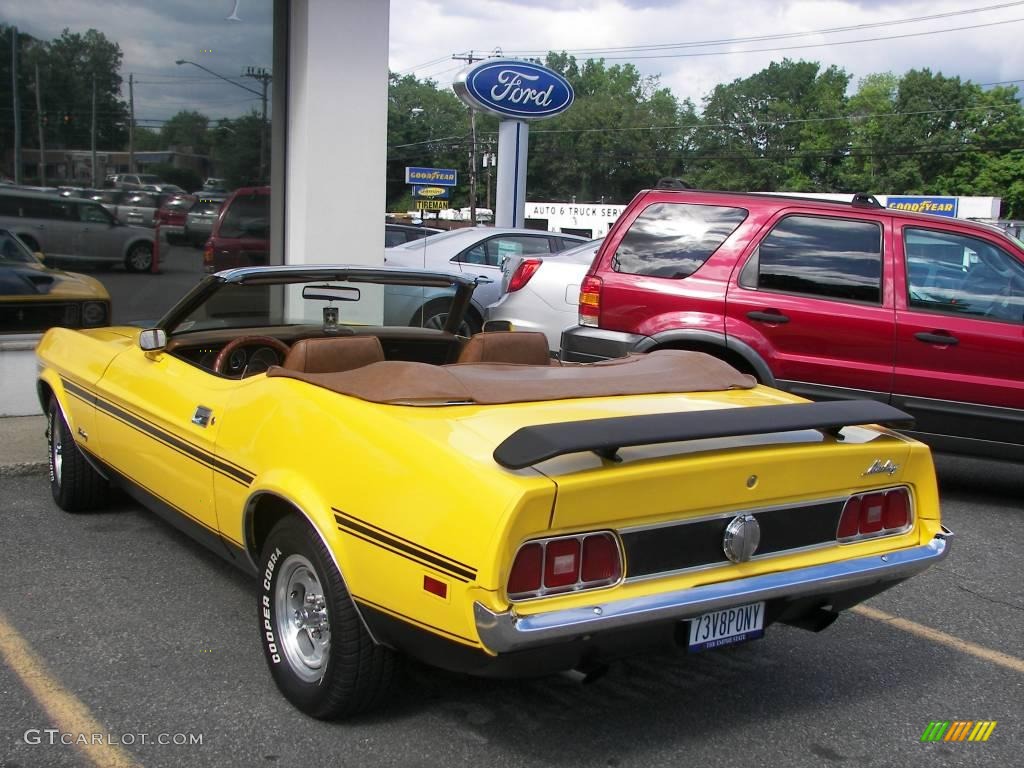 1973 Mustang Convertible - Medium Bright Yellow / Medium Ginger photo #41