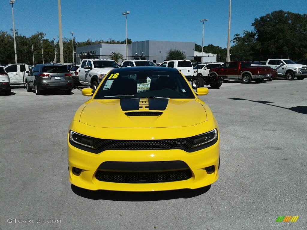 2018 Charger Daytona - Yellow Jacket / Brazen Gold/Black photo #8