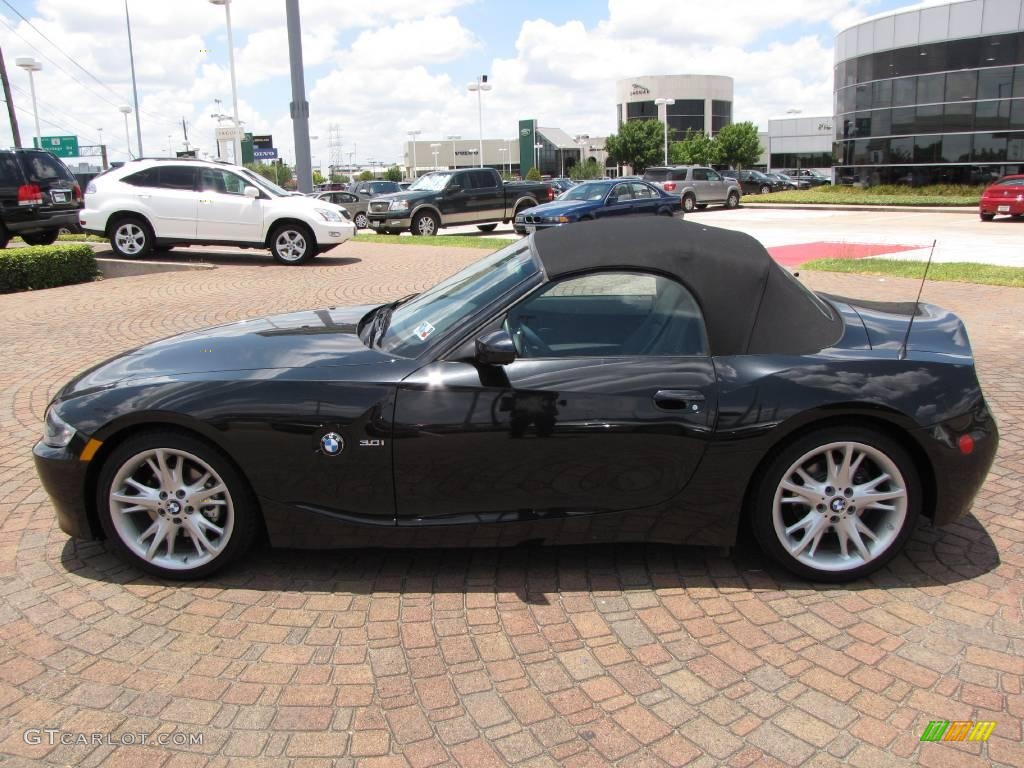 2008 Z4 3.0i Roadster - Black Sapphire Metallic / Black photo #32