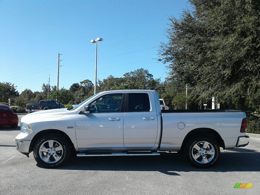 2018 1500 Big Horn Crew Cab - Bright Silver Metallic / Black/Diesel Gray photo #2
