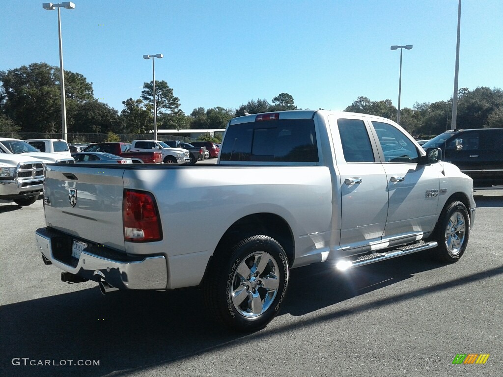 2018 1500 Big Horn Crew Cab - Bright Silver Metallic / Black/Diesel Gray photo #5