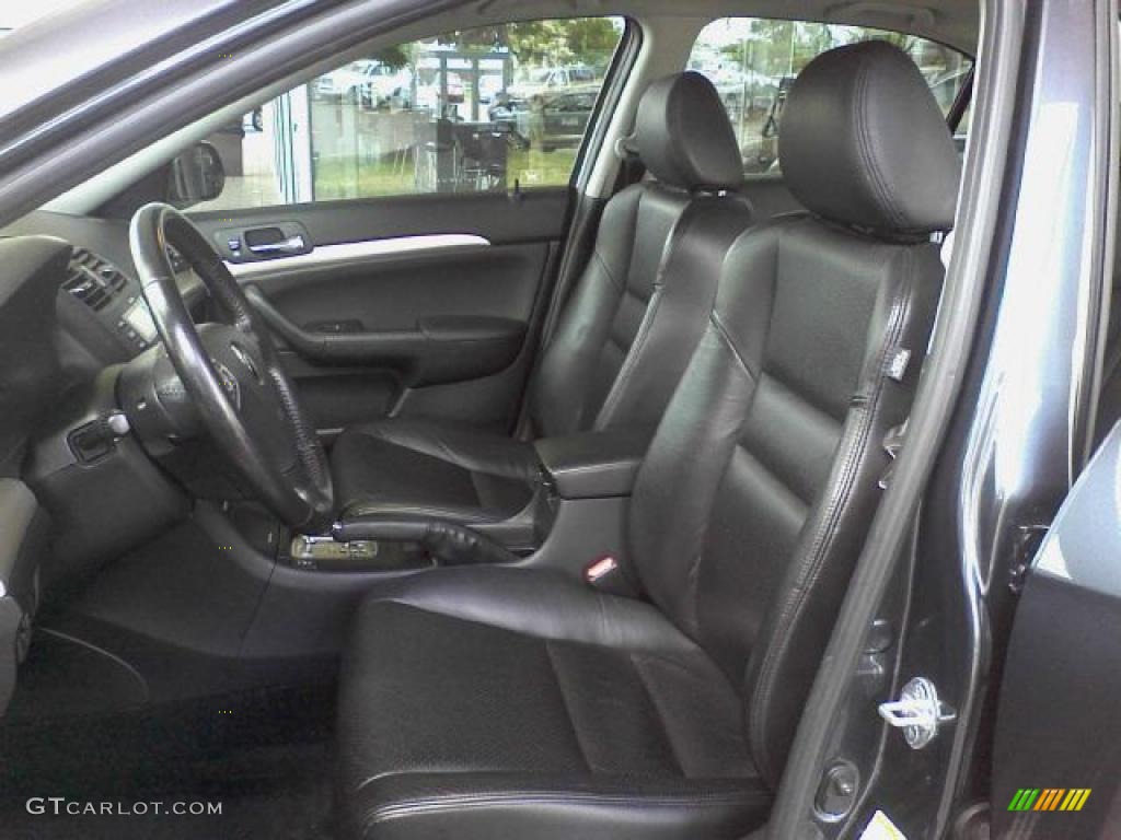 2005 TSX Sedan - Carbon Gray Pearl / Ebony photo #14