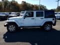 2018 Bright White Jeep Wrangler Unlimited Sahara 4x4  photo #3