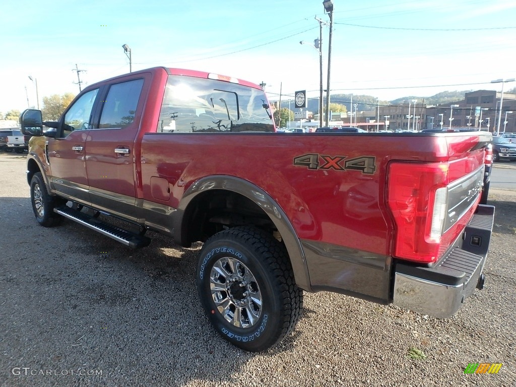 2017 F250 Super Duty King Ranch Crew Cab 4x4 - Ruby Red / King Ranch Mesa Antique Java photo #4