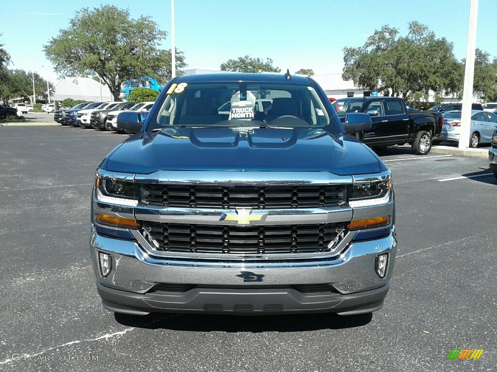 2018 Silverado 1500 LT Crew Cab - Deep Ocean Blue Metallic / Dark Ash/Jet Black photo #8