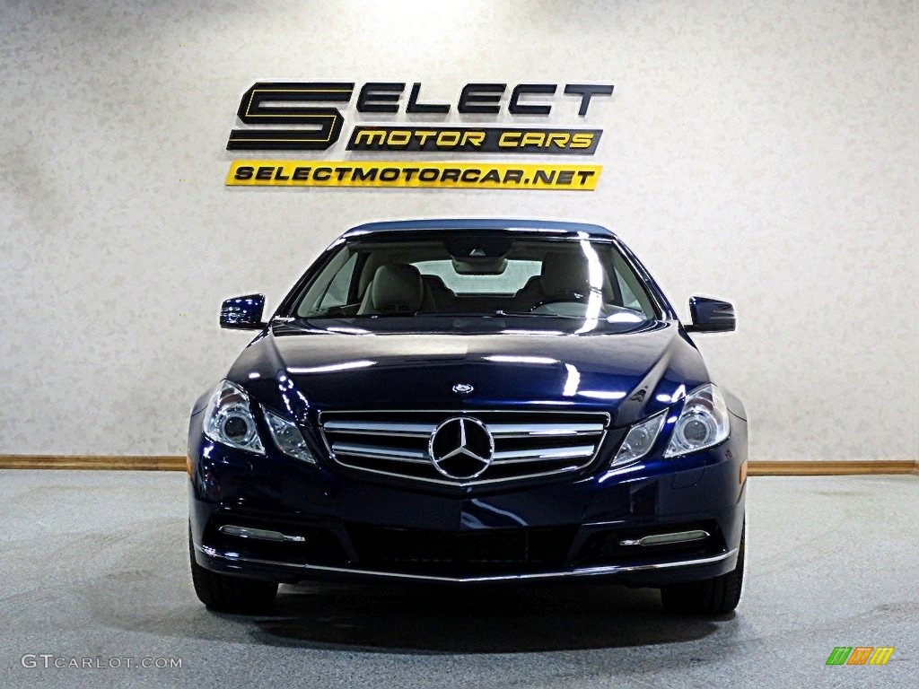 2011 E 350 Cabriolet - Capri Blue Metallic / Almond/Mocha photo #2