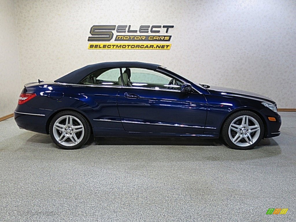 2011 E 350 Cabriolet - Capri Blue Metallic / Almond/Mocha photo #4