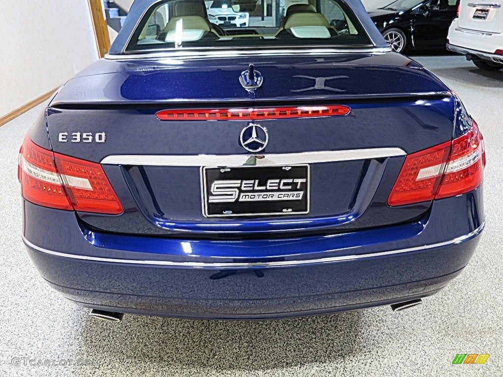2011 E 350 Cabriolet - Capri Blue Metallic / Almond/Mocha photo #5