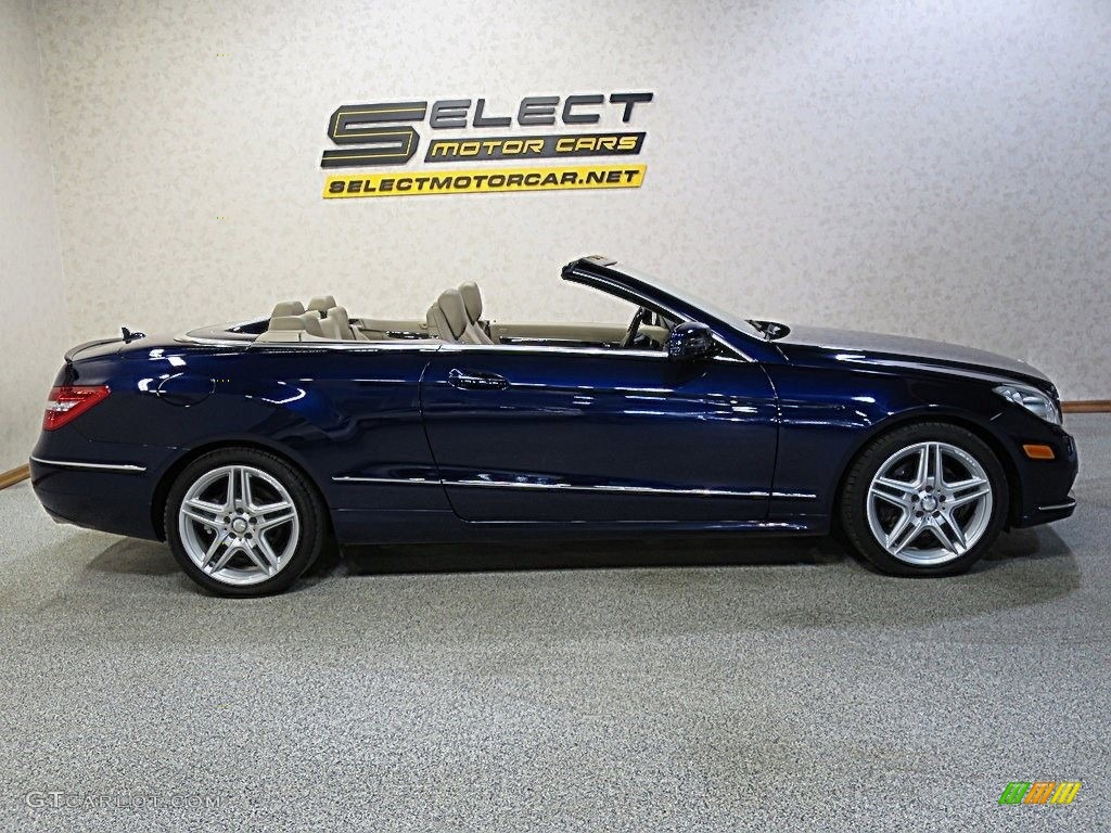 2011 E 350 Cabriolet - Capri Blue Metallic / Almond/Mocha photo #7