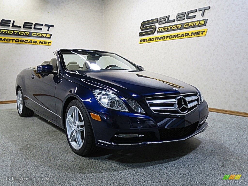 2011 E 350 Cabriolet - Capri Blue Metallic / Almond/Mocha photo #8