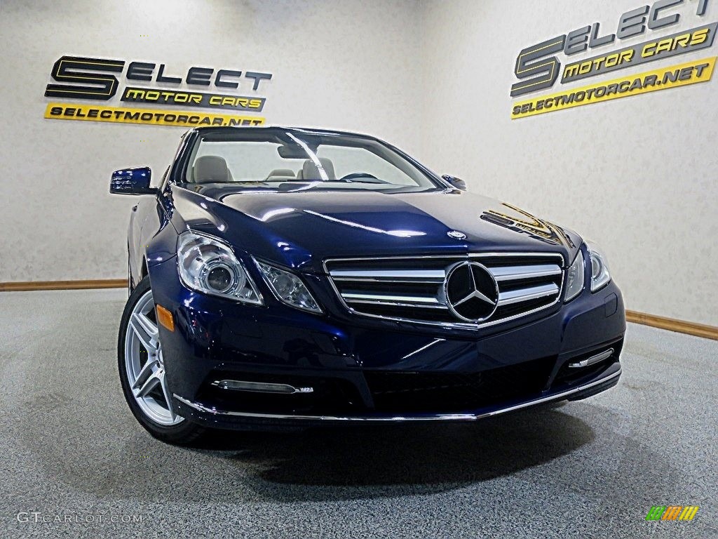 2011 E 350 Cabriolet - Capri Blue Metallic / Almond/Mocha photo #10