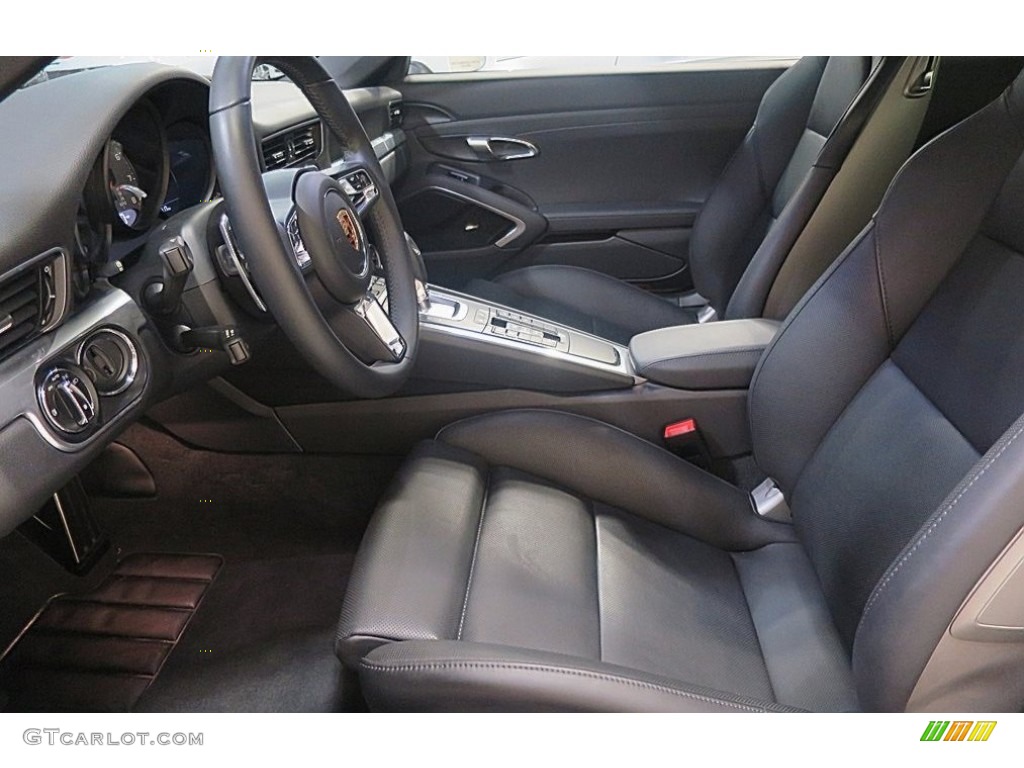 Black Interior 2017 Porsche 911 Carrera 4S Coupe Photo #123588040
