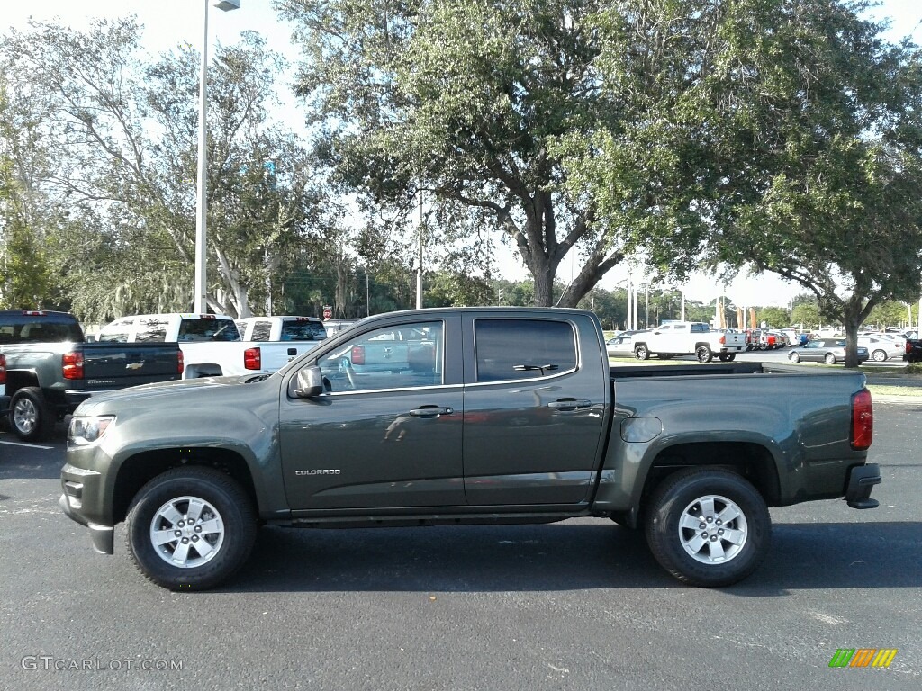 2018 Colorado WT Crew Cab - Deepwood Green Metallic / Jet Black photo #2