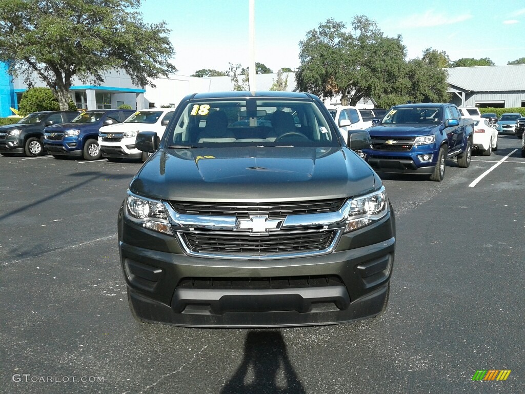 2018 Colorado WT Crew Cab - Deepwood Green Metallic / Jet Black photo #8