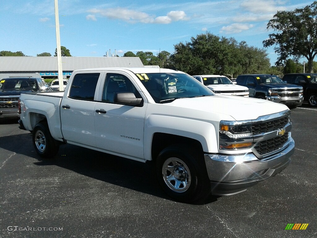 2017 Silverado 1500 WT Crew Cab - Summit White / Dark Ash/Jet Black photo #7