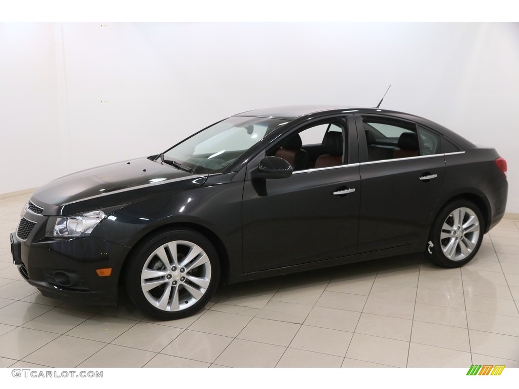 2014 Cruze LTZ - Black Granite Metallic / Jet Black/Brick photo #3