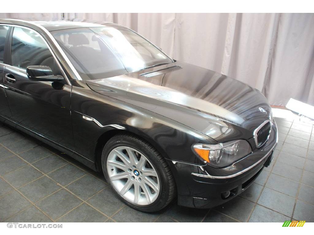 2006 7 Series 750Li Sedan - Black Sapphire Metallic / Black/Black photo #2
