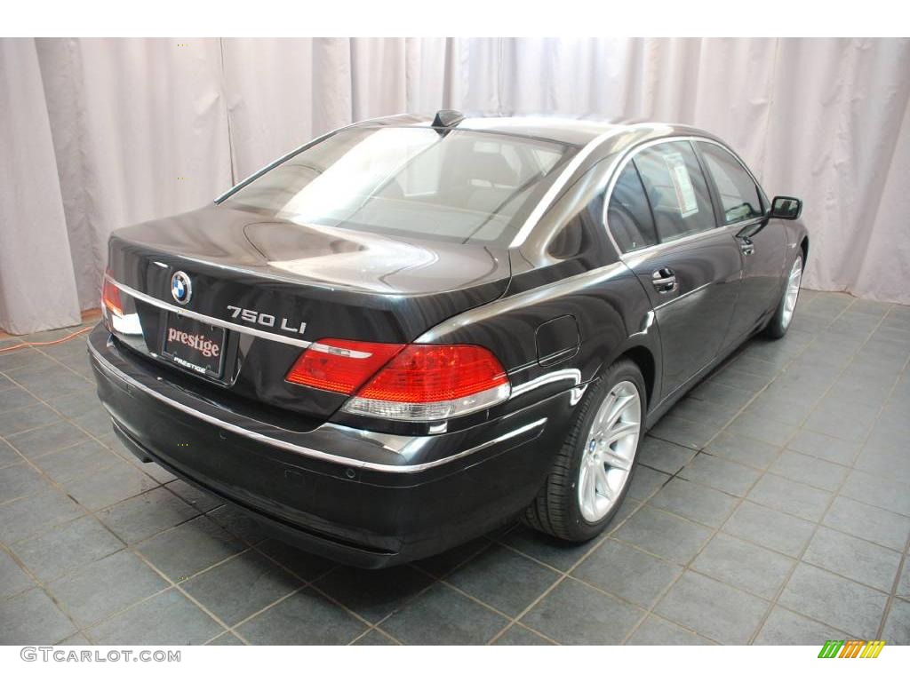 2006 7 Series 750Li Sedan - Black Sapphire Metallic / Black/Black photo #3