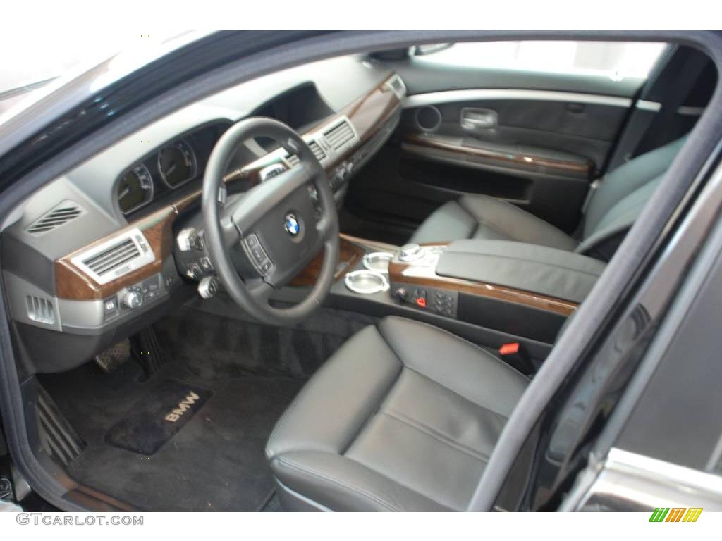 2006 7 Series 750Li Sedan - Black Sapphire Metallic / Black/Black photo #6