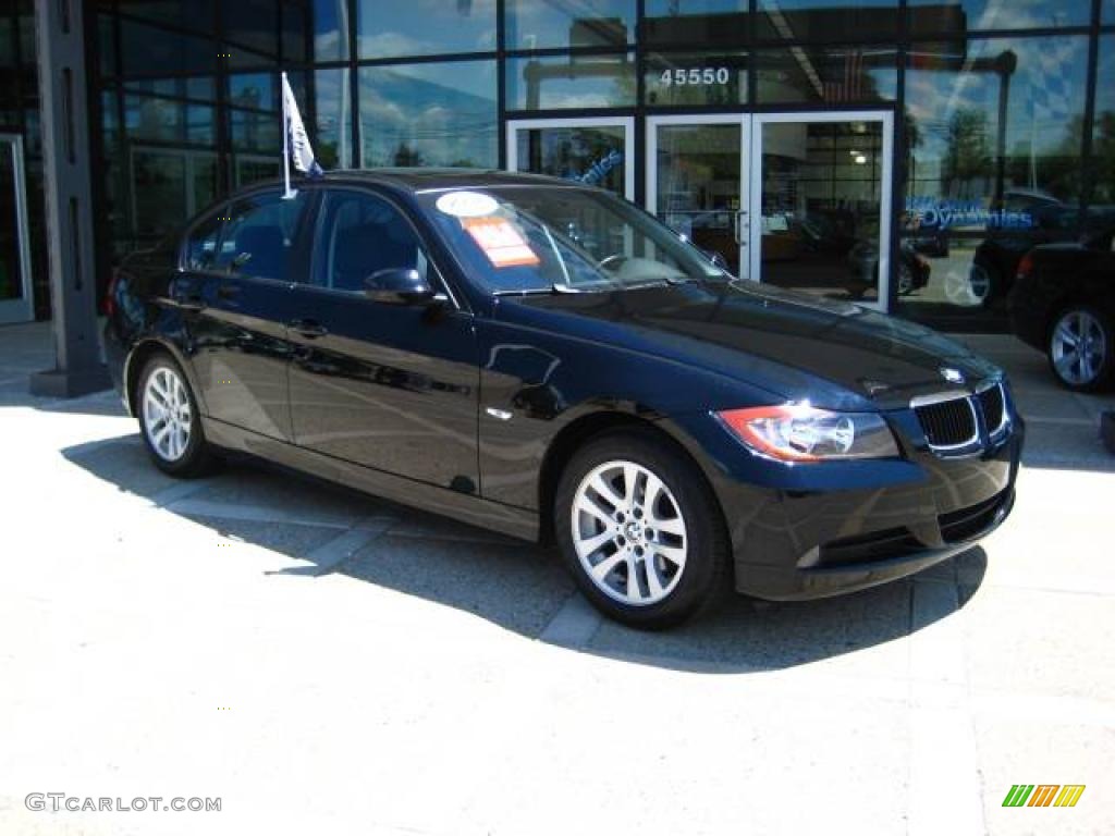 2007 3 Series 328i Sedan - Jet Black / Black photo #1