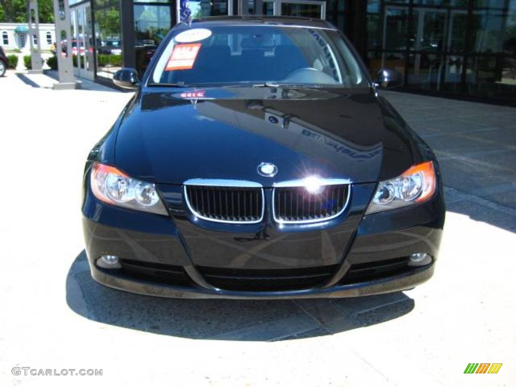2007 3 Series 328i Sedan - Jet Black / Black photo #3