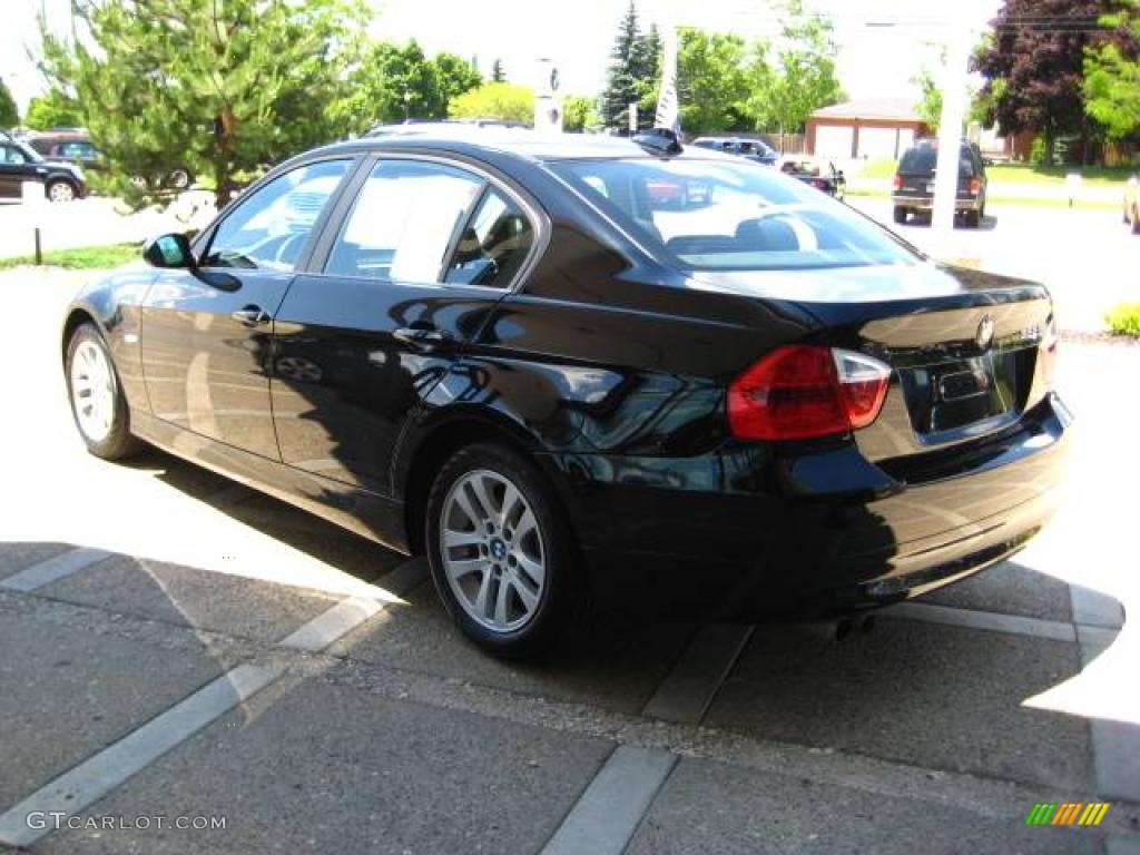 2007 3 Series 328i Sedan - Jet Black / Black photo #6