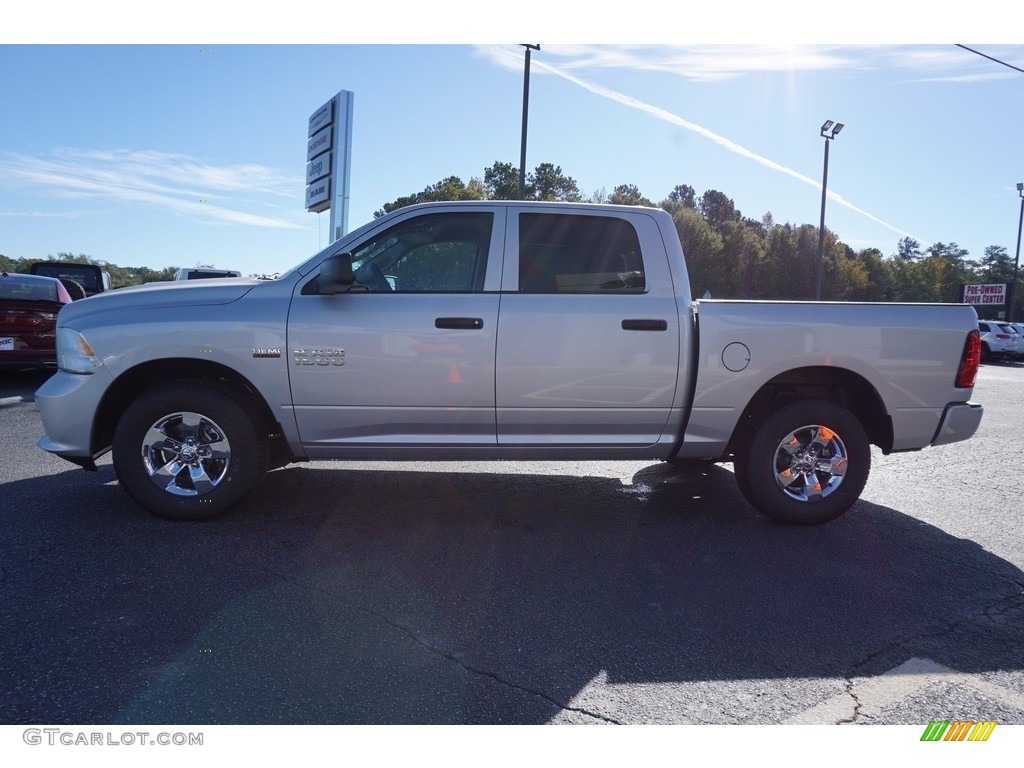 2018 1500 Express Crew Cab - Bright Silver Metallic / Black/Diesel Gray photo #4