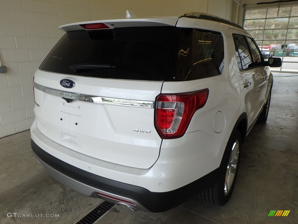 2017 Explorer Limited 4WD - White Platinum / Ebony Black photo #2