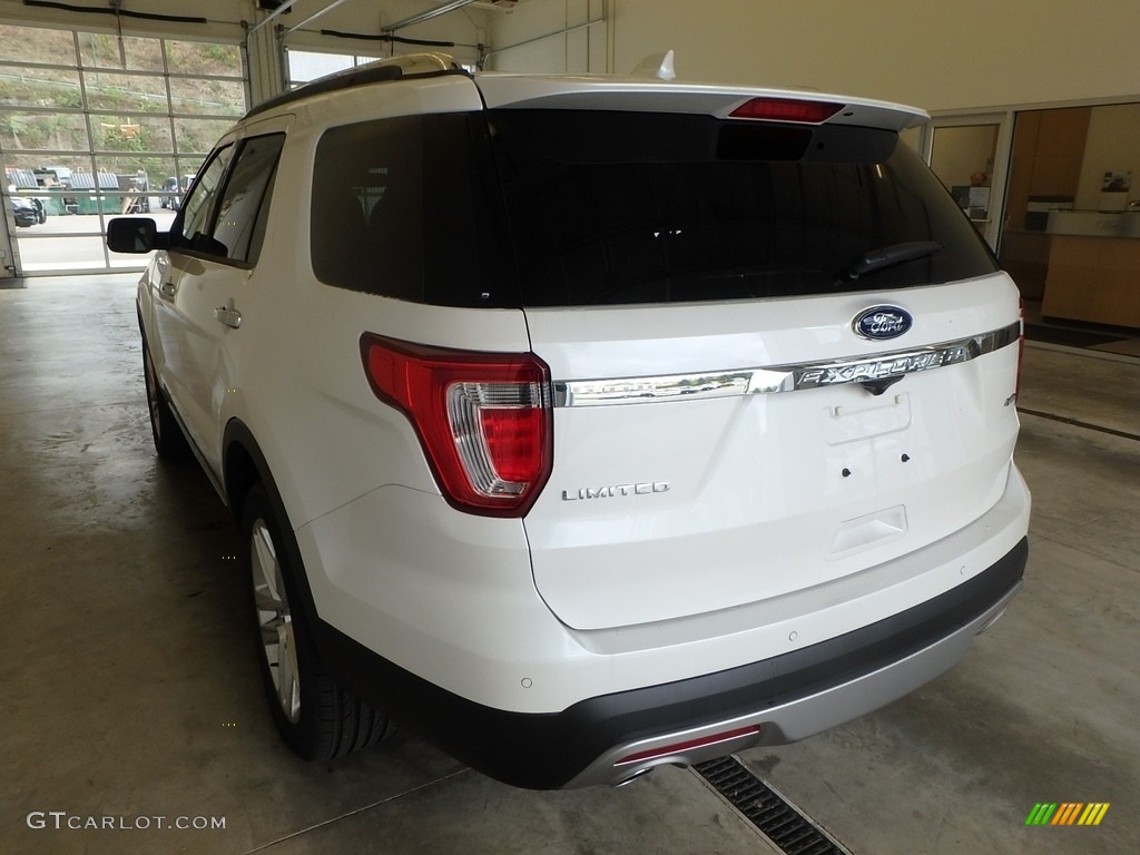 2017 Explorer Limited 4WD - White Platinum / Ebony Black photo #3