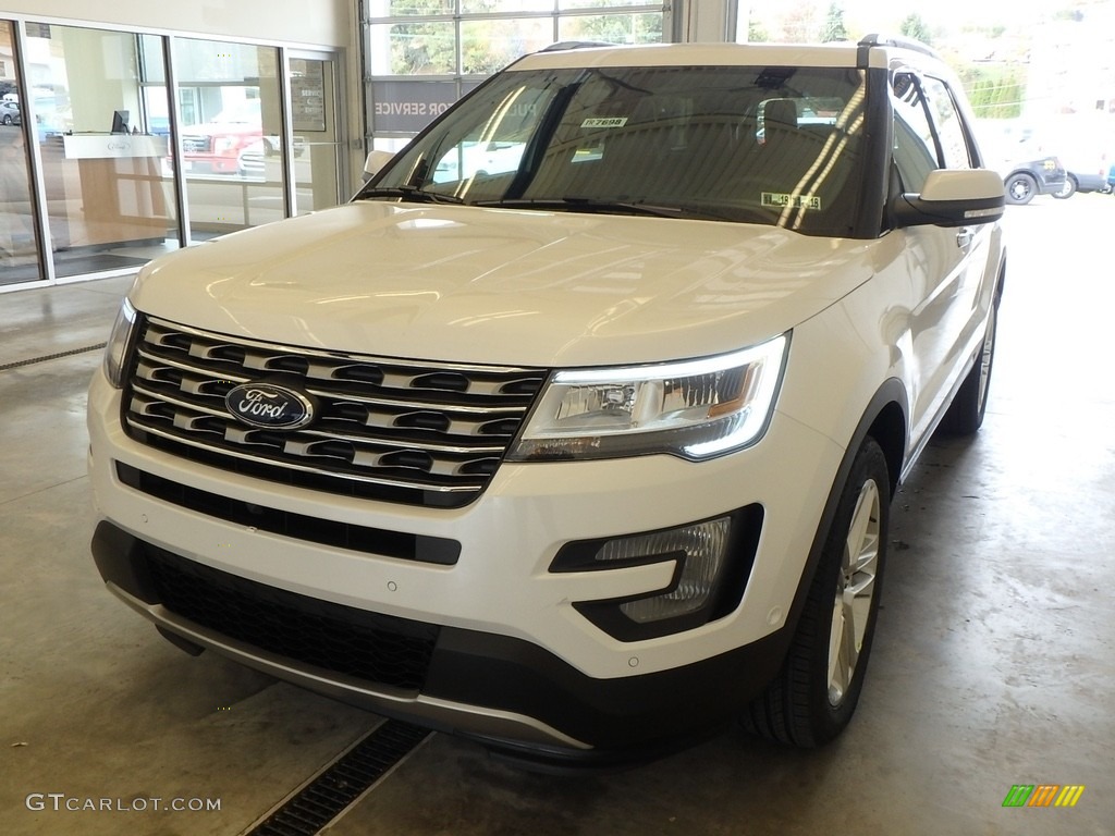 2017 Explorer Limited 4WD - White Platinum / Ebony Black photo #4