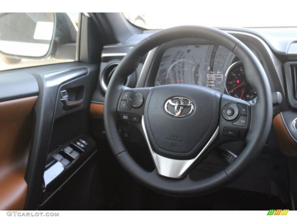2018 Toyota RAV4 SE Cinnamon Steering Wheel Photo #123594497