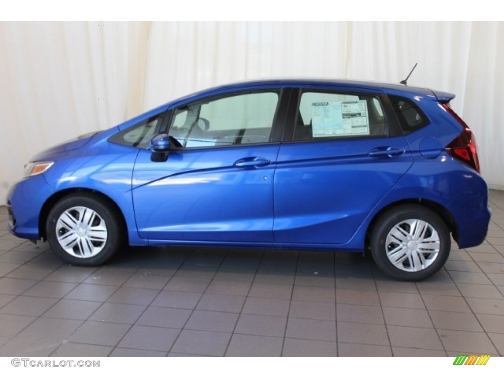 Aegean Blue Metallic 2018 Honda Fit LX Exterior Photo #123595991