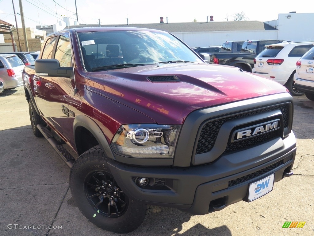2018 1500 Rebel Crew Cab 4x4 - Delmonico Red Pearl / Black photo #2