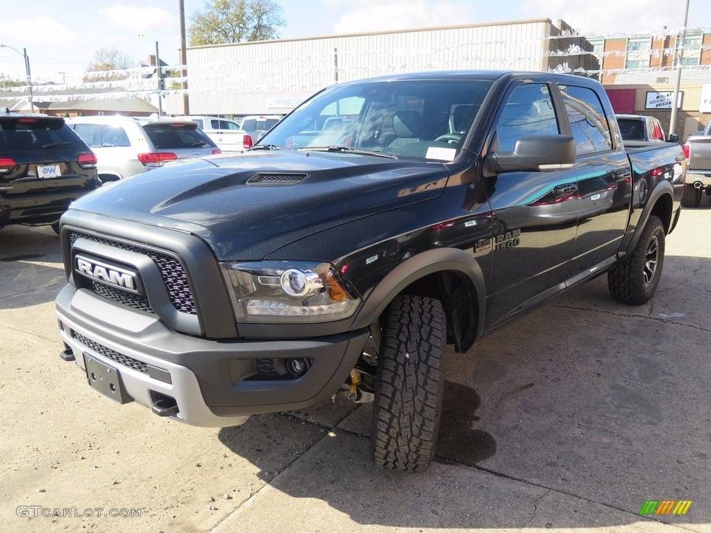 2018 1500 Rebel Crew Cab 4x4 - Brilliant Black Crystal Pearl / Black photo #4