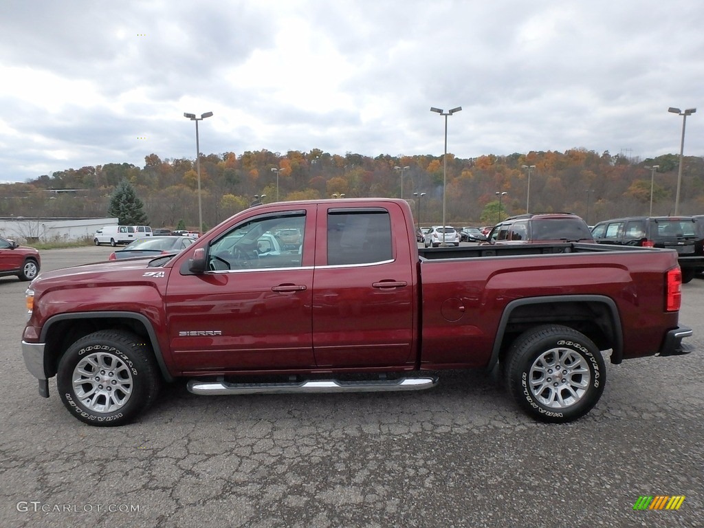 2014 Sierra 1500 SLE Double Cab 4x4 - Sonoma Red Metallic / Jet Black/Dark Ash photo #15