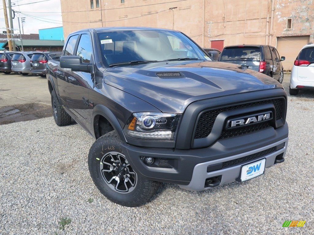 2018 1500 Rebel Crew Cab 4x4 - Granite Crystal Metallic / Black photo #2