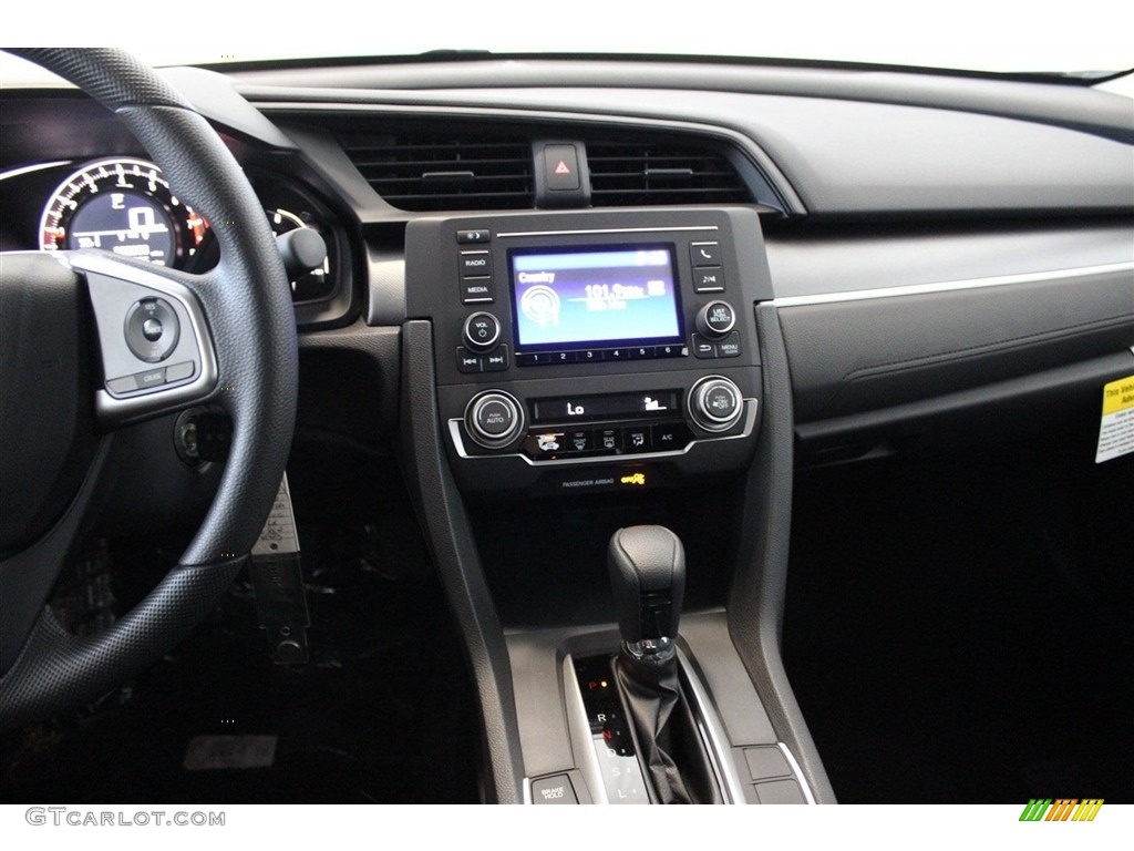 2018 Honda Civic LX Sedan Black Dashboard Photo #123598106