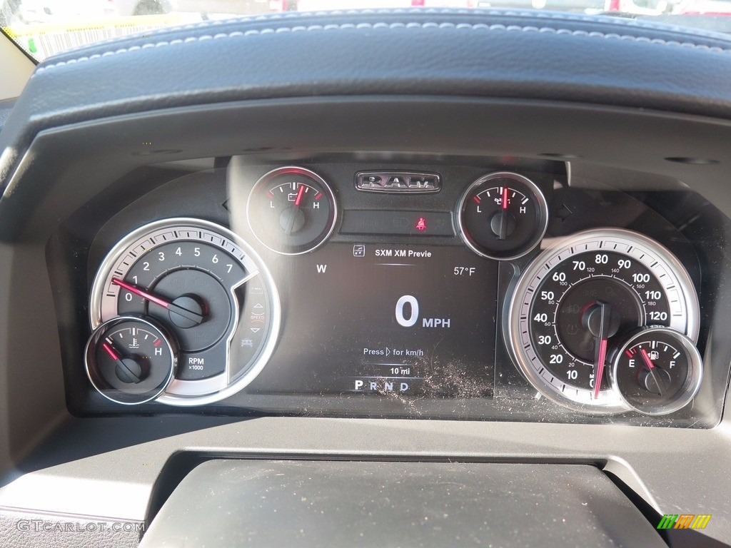 2018 1500 Night Crew Cab 4x4 - Bright White / Black photo #10