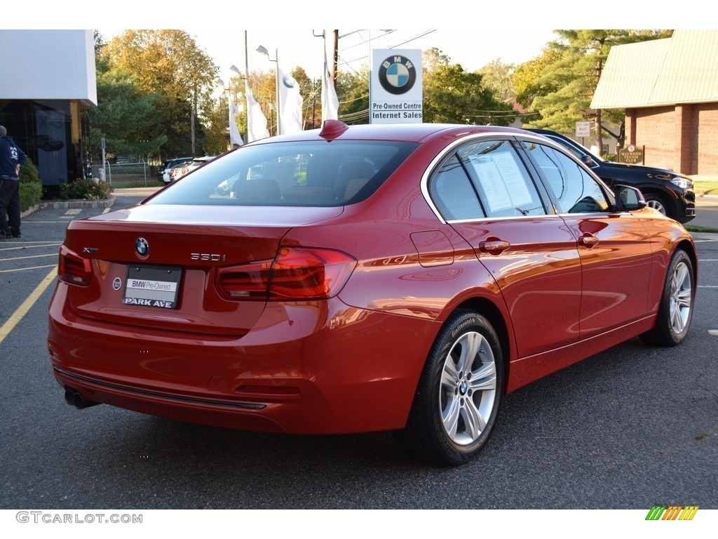 2017 3 Series 330i xDrive Sedan - Melbourne Red Metallic / Saddle Brown photo #3