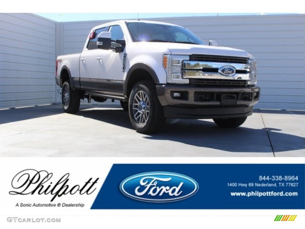 2017 F250 Super Duty King Ranch Crew Cab 4x4 - Oxford White / King Ranch Mesa Antique Java photo #1