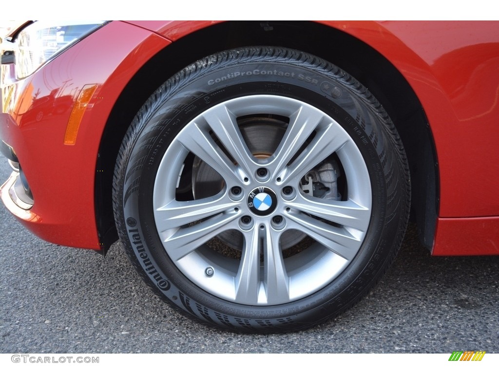 2017 3 Series 330i xDrive Sedan - Melbourne Red Metallic / Saddle Brown photo #32