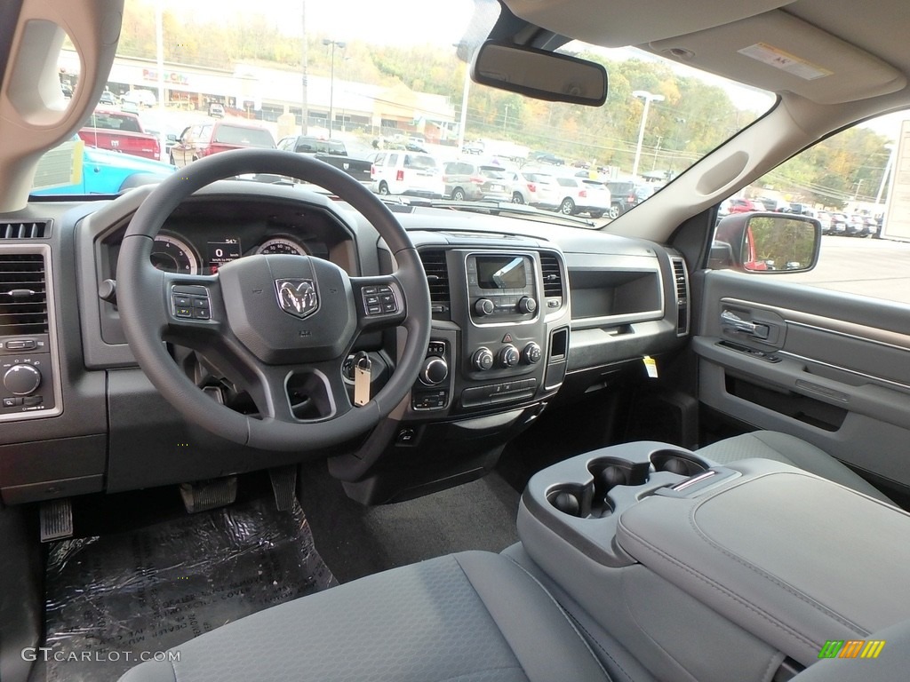 Black/Diesel Gray Interior 2018 Ram 1500 Tradesman Regular Cab 4x4 Photo #123601025